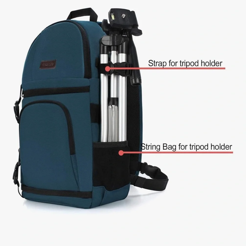 MOSISO Teal Camera Sling with Tripod Holder